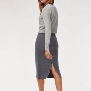 The Group by Babaton Johan Wool Blend Pencil  Skirt
